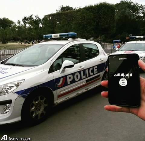 یک داعشی در نزدیکی پلیس فرانسه (عکس)