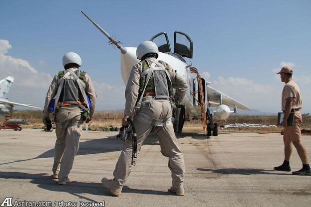 بمب روسی ، دقایقی قبل از پرتاب بر سر داعشی ها (عکس)