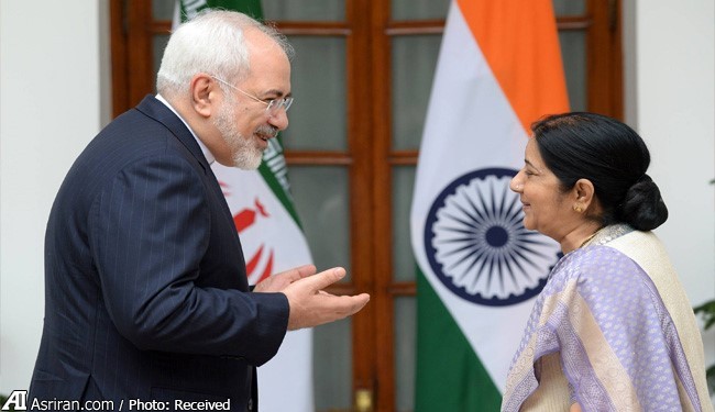 وزیر امور خارجه هند : مچکریم ظریف