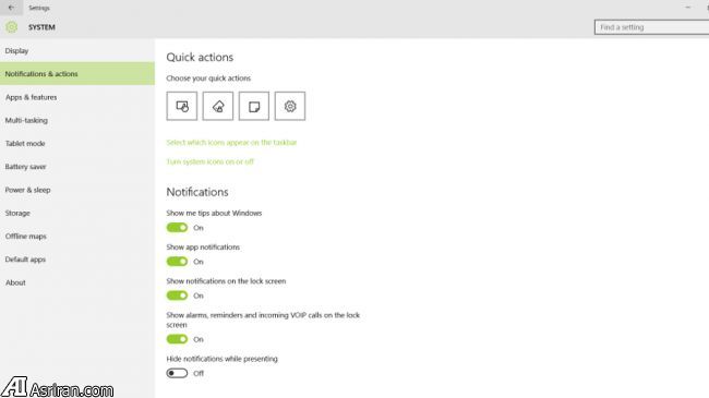 چگونگی مدیریت اعلانها در ویندوز 10 چگونگی مدیریت اعلانها در ویندوز 10