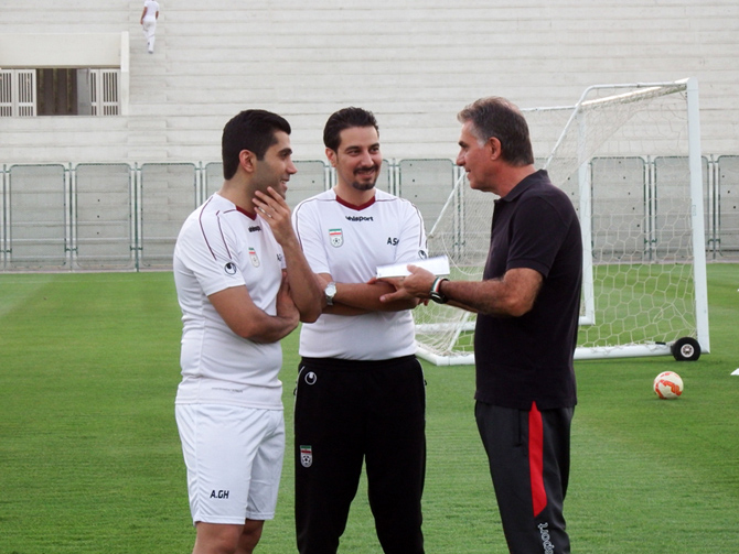 تیم ملی ایران برای بازی با ژاپن آماده می شود(+گزارش تصویری)