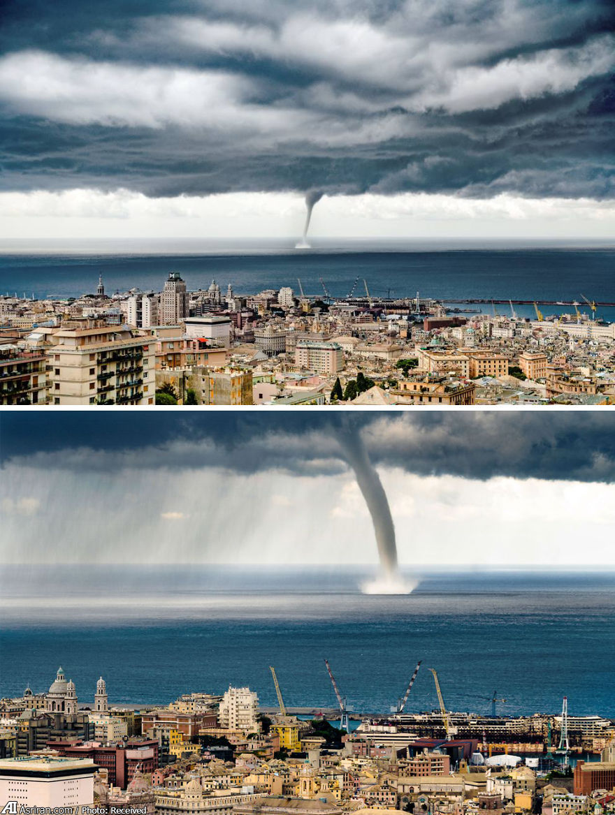 عکس استثنایی از یک توفان (عکس)