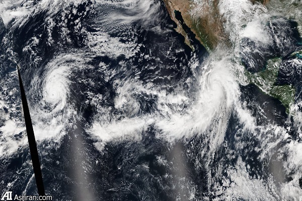 تصاویر فضایی وحشتناک از توفان پاتریشیا