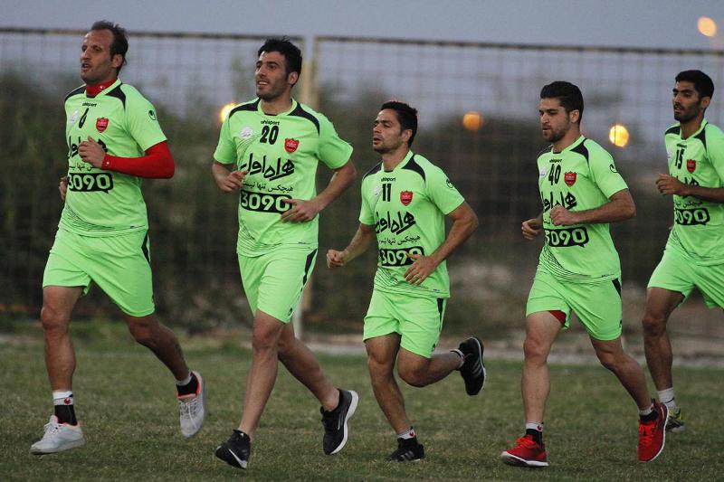 تمرین‌عصر پرسپولیسی‌ها در کیش(گزارش‌تصویری)