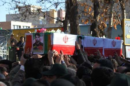 تشییع پیکر شهید جنگ سوریه در شاهرود