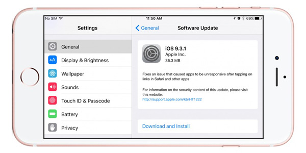 اپل آپدیت iOS 9.3.1 را منتشر کرد