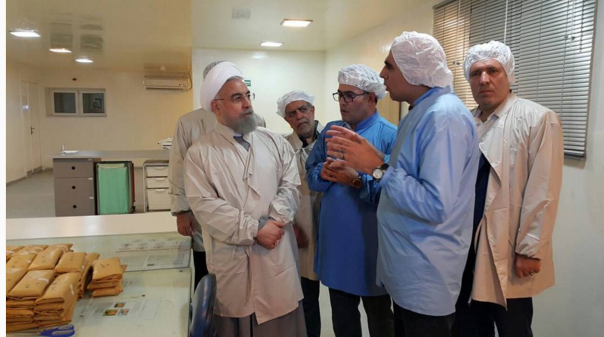 بازدید روحانی از شرکت دانش بنیان 