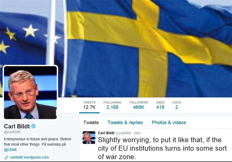 تعبیر وزیر خارجه سابق سوئد از انفجار بروکسل؛ منطقه جنگی در قلب اتحادیه اروپا