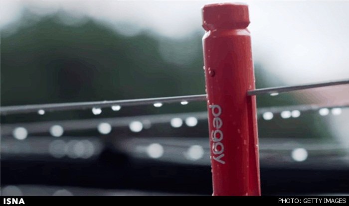 گیره لباس هوشمندی که باران را پیشبینی میکند گیره لباس هوشمندی که باران را پیشبینی میکند