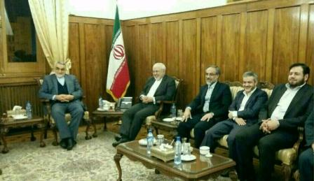 رییس و اعضای کمیسیون امنیت مجلس به دیدار ظریف رفتند