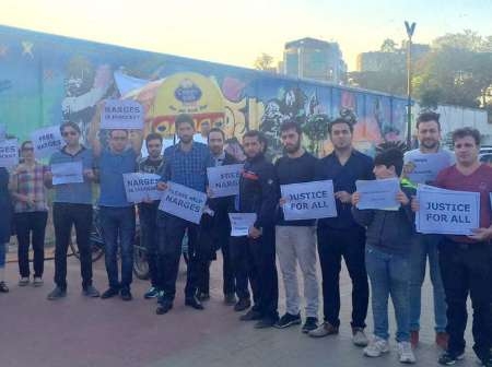 تجمع دانشجویان در حمایت از «نرگس کلباسی»