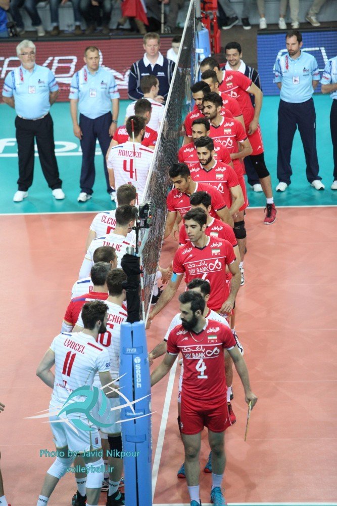 ایران 0 - 3 فرانسه /دومین شکست تیم ملی والیبال از فرانسه(+گزارش تصویری)
