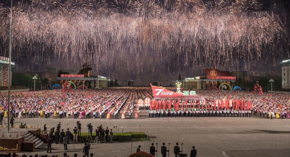 تدارک اولین نمایش هوایی در تاریخ کره شمالی