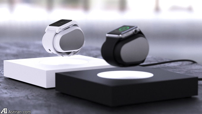 شارژ ساعت هوشمند اپل به صورت شناور با شارژر «لیفت»