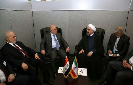 دیدار روحانی و نخست وزیر عراق