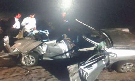 برخورد شتر با پراید 3 قربانی گرفت