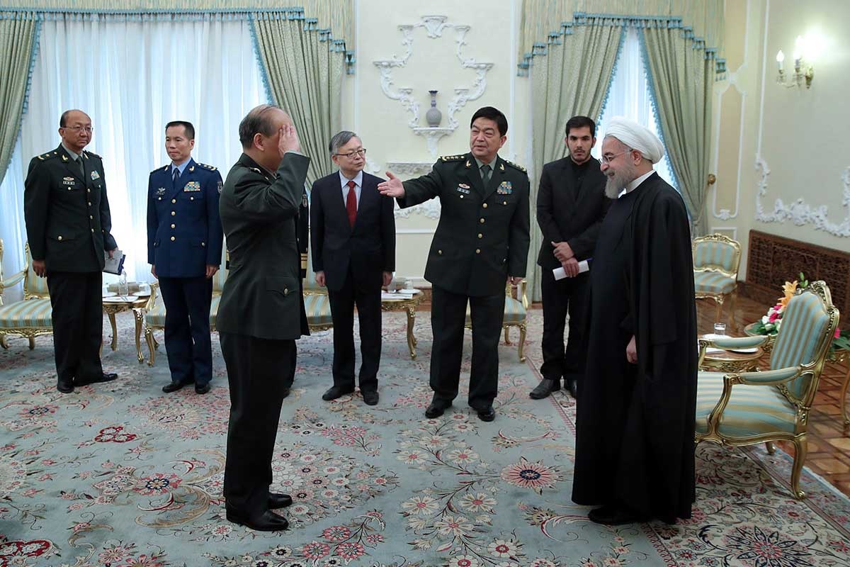 دیدار ﻿وزیر دفاع چین با روحانی (+عکس)