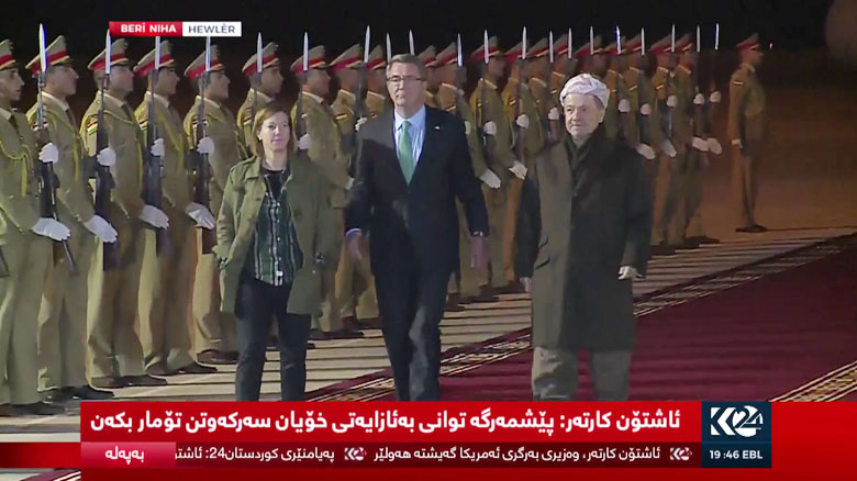 سفر وزیر دفاع آمریکا به کردستان عراق
