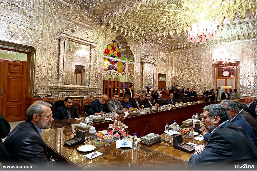 دیدار دبیرکل جنبش جهاد اسلامی فلسطین با لاریجانی (+عکس)