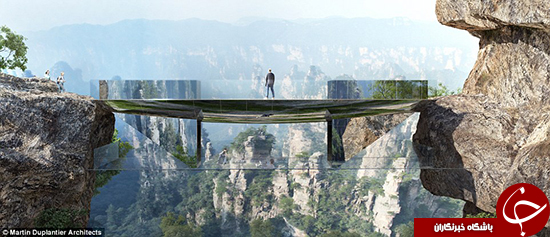 ساخت پل نامرئی در چین (+عکس)