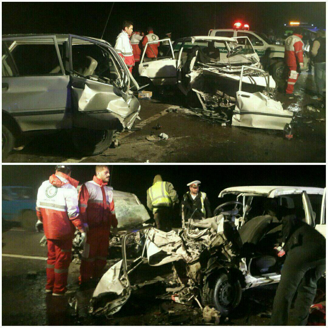 5 کشته در تصادف 2 پراید در آذربایجان شرقی (+عکس)