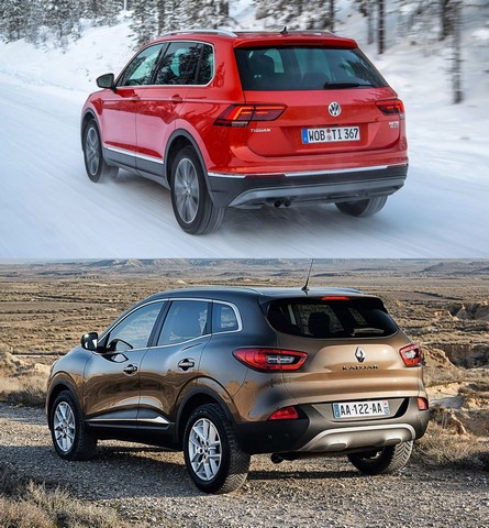 جدال کراساوورهای محبوب اروپایی/ فولکس واگن تیگوآن در مقابل رنو کاجار (+عکس) جدال کراساوورهای محبوب اروپایی/ فولکس واگن تیگوآن در مقابل رنو کاجار (+عکس)