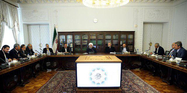 جلسه مشترک روحانی، لاریجانی، اعضای دولت و مجلس درباره بودجه جلسه مشترک روحانی، لاریجانی، اعضای دولت و مجلس درباره بودجه