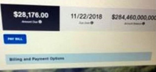 صدور قبض برق ۲۸۴ میلیارد دلاری برای یک شهروند آمریکایی (+عکس)