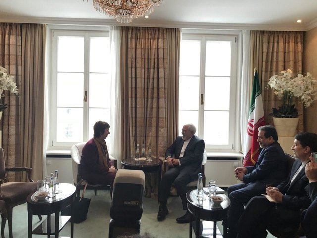 ظریف با اشتون دیدار کرد (+عکس)