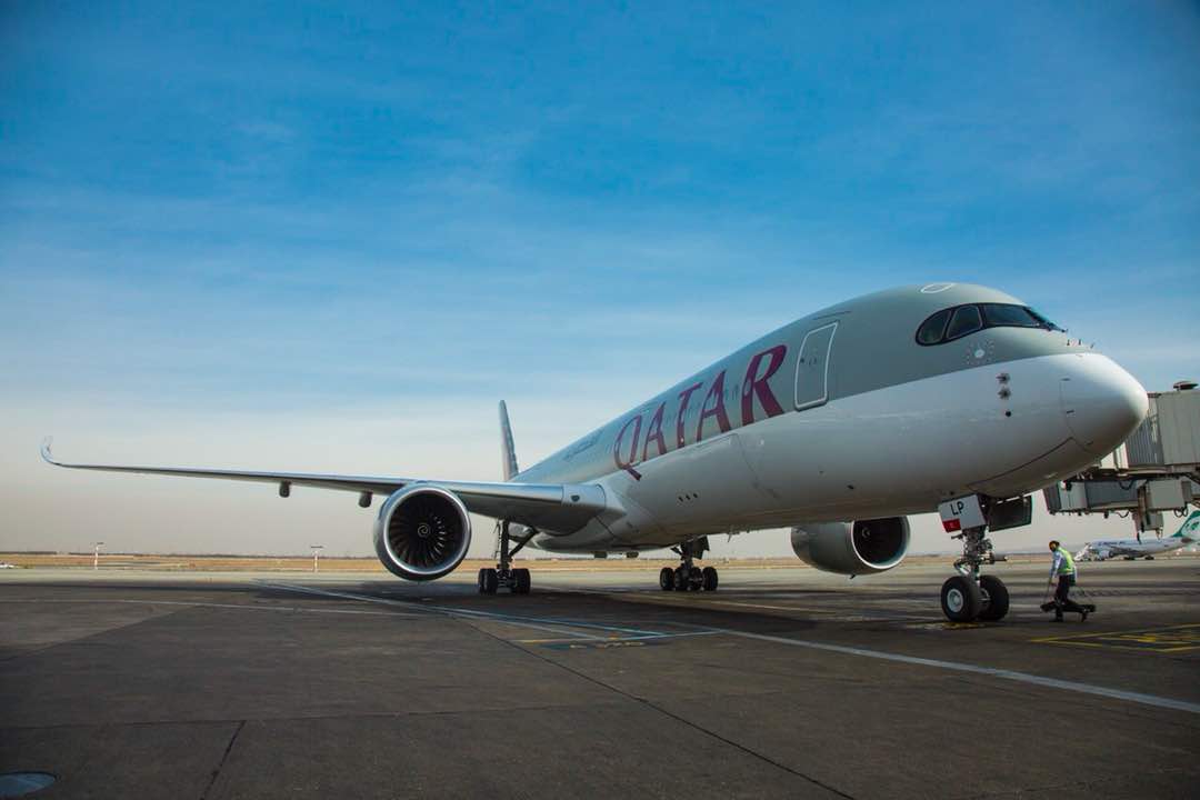 فرود اولین ایرباس 350 و بوئینگ 787 هواپیمایی قطر در ایران فرود اولین ایرباس 350 و بوئینگ 787 هواپیمایی قطر در ایران