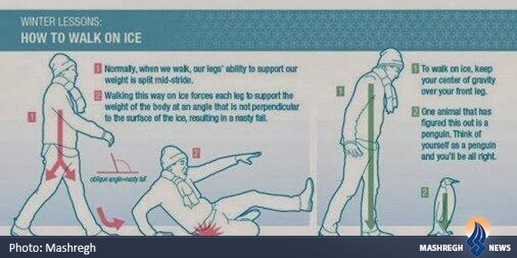 چگونه بر روی برف و یخ راه برویم و سر نخوریم؟ چگونه بر روی برف و یخ راه برویم و سر نخوریم؟