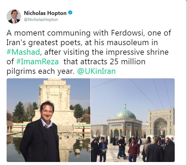 سفر سفیر انگلیس به مشهد (+عکس)