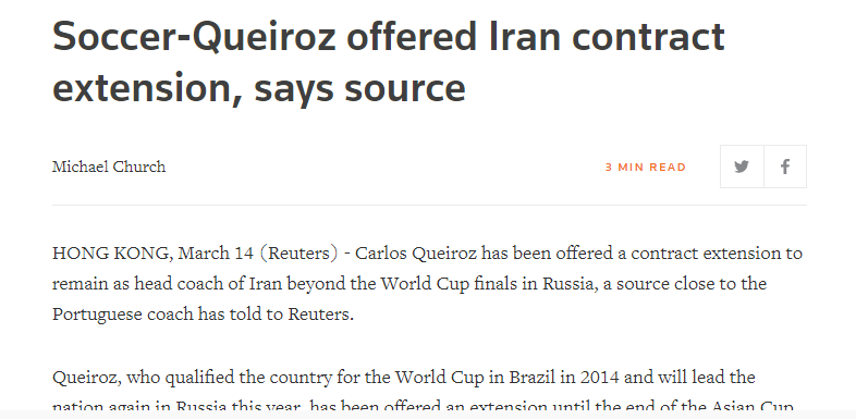 کی روش قرارداد خود را تا پایان جام ملت ها تمدید کرد (+عکس) کی روش قرارداد خود را تا پایان جام ملت ها تمدید کرد (+عکس)