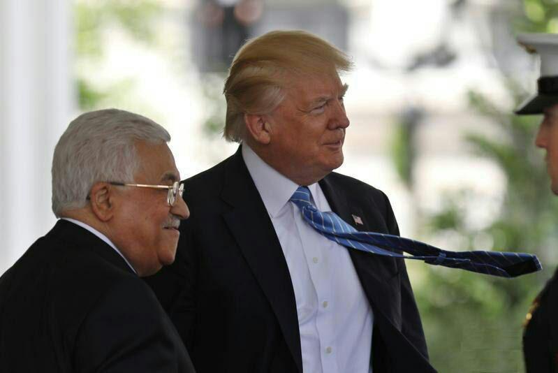 دیدار محمود عباس با ترامپ در کاخ سفید (+عکس)