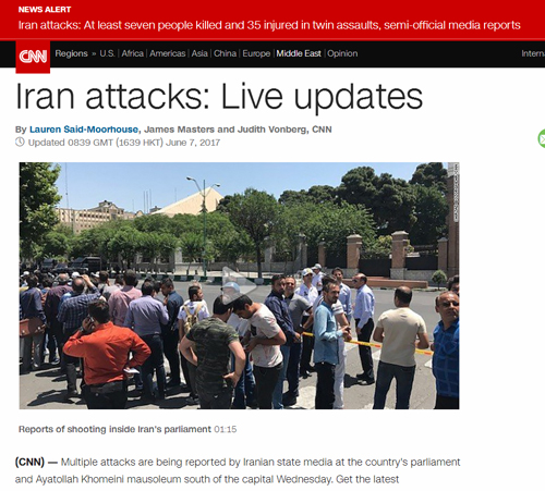 حملات تروریستی تهران در صدر تحلیل رسانه های جهانی