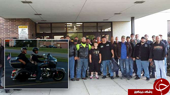 اسکورت 50 نفره یک دانش آموز به مدرسه (+عکس)