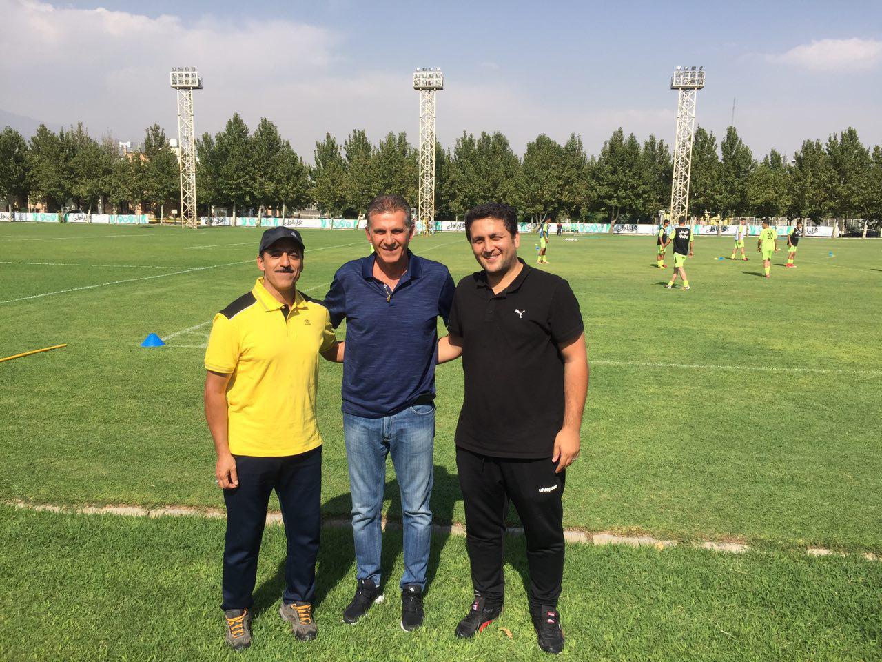 بازدید کی‌روش از تمرین تیم نوجوانان ایران (+عکس)