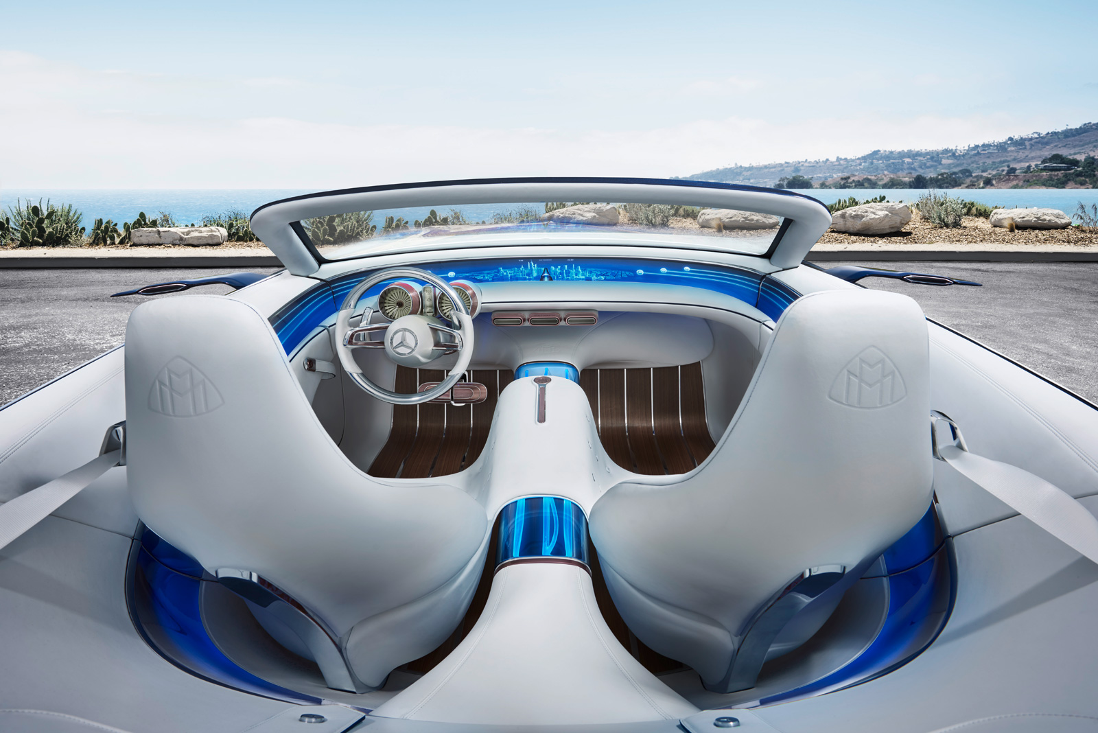 لوکس‌ترین خودروی بدون سقف جهان / مرسدس می‌باخ ویژن 6