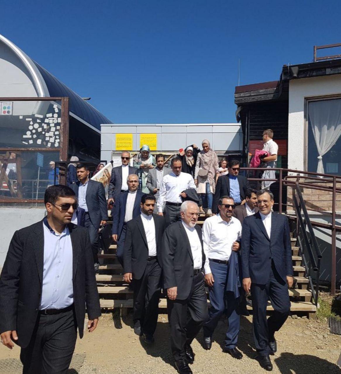 بازدید ظریف از مجموعه ورزشی المپیک زمستانی در شهر سوچی