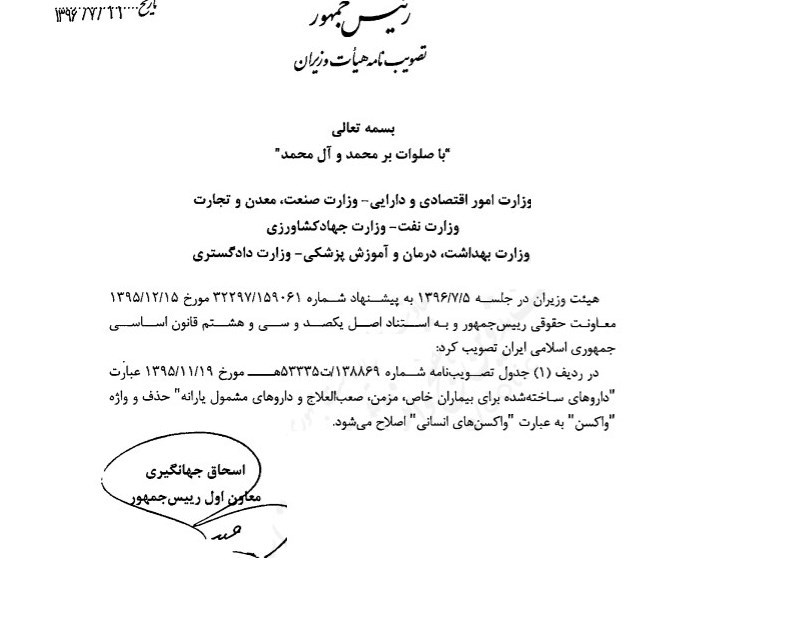 حذف دارو از فهرست کالاهای یارانهای حذف دارو از فهرست کالاهای یارانهای