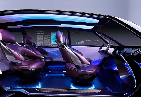 فاین‌کامفورت تویوتا مدلی برای نمایش اطلاعات روی شیشه‌های جانبی