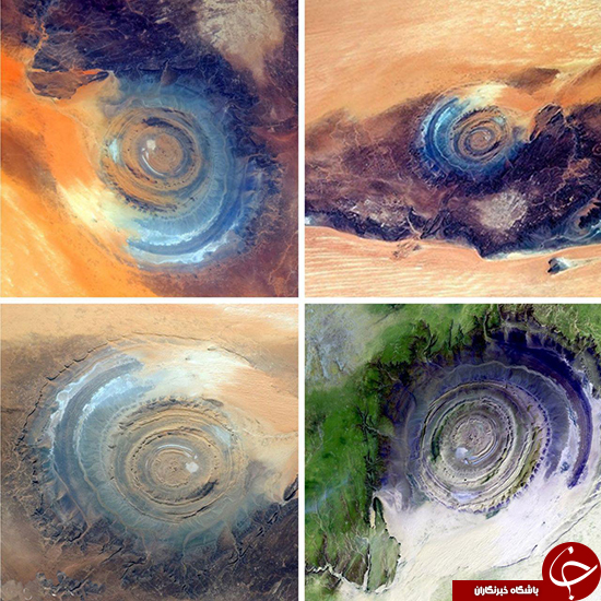 چشم ساهارا، پدیده‌ای در ابعاد 50 کیلومتر (+عکس)