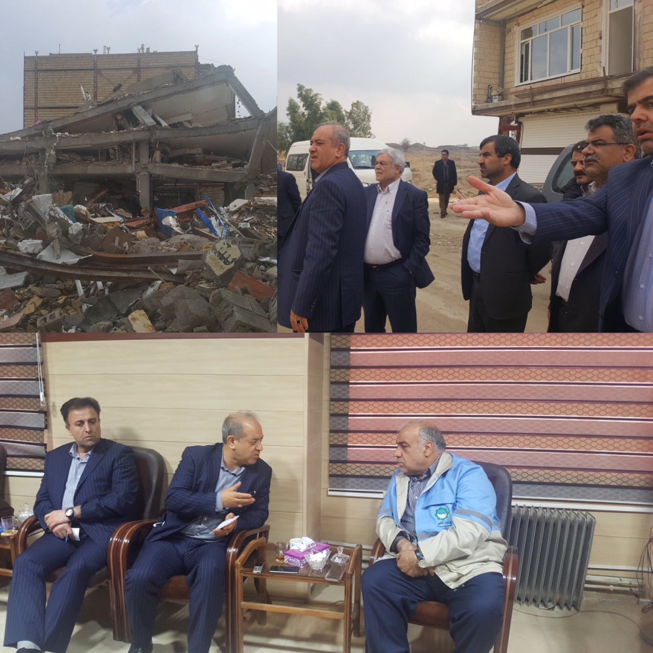 بازدید مدیرعامل بانک شهر از مناطق زلزله زده غرب کشور