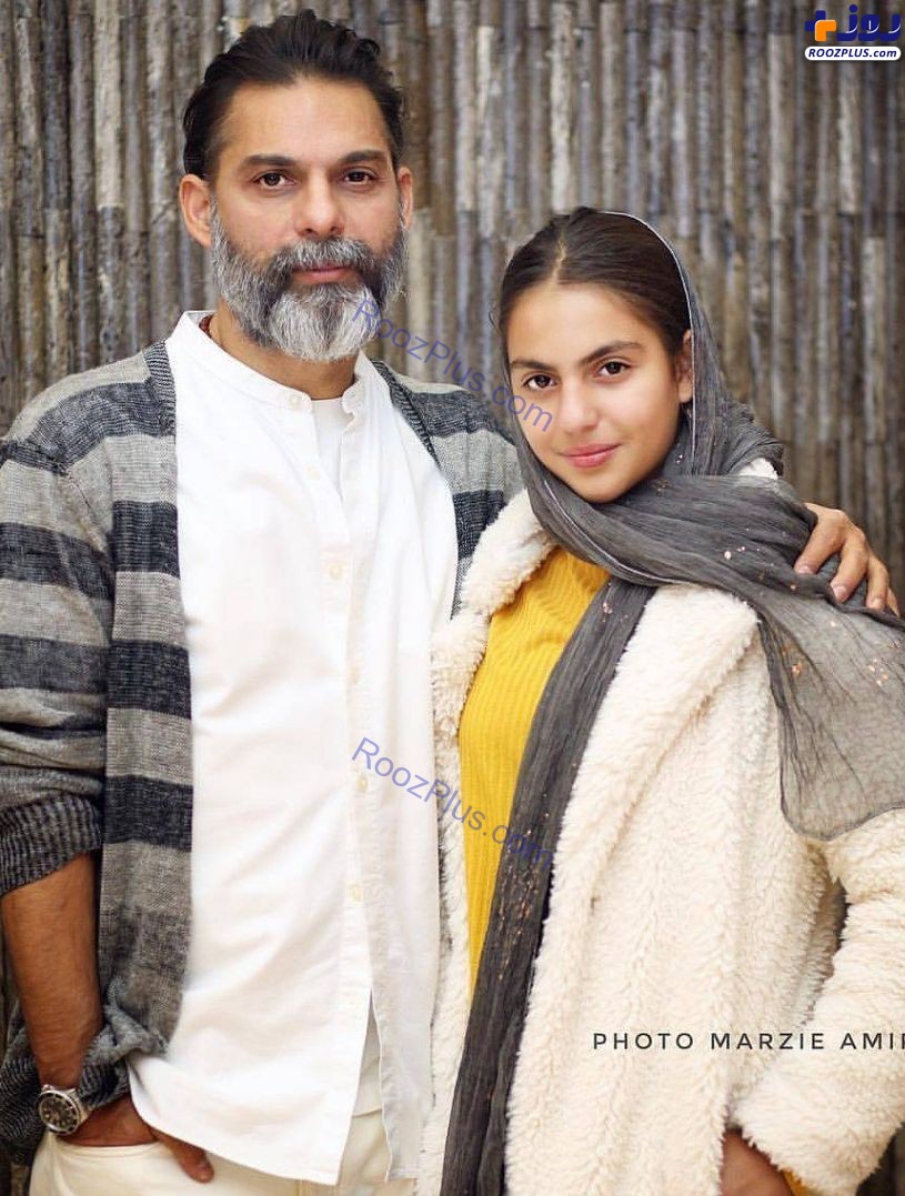 پیمان معادی و دخترش (عکس)