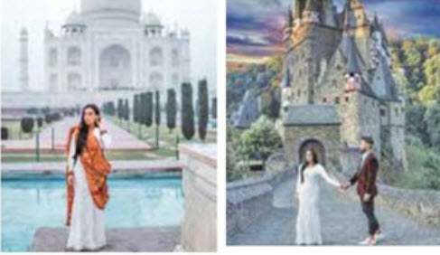 سفر به دور دنیا با لباس عروسی سفر به دور دنیا با لباس عروسی