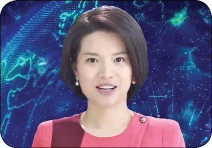 اولین گوینده مجازی انسان نمای چینی (+عکس) اولین گوینده مجازی انسان نمای چینی (+عکس)