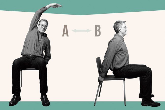 ترکیبی ساده از کار و ورزش! ترکیبی ساده از کار و ورزش!