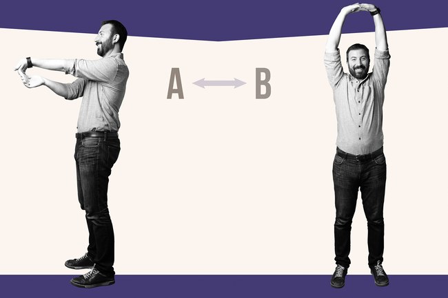 ترکیبی ساده از کار و ورزش! ترکیبی ساده از کار و ورزش!