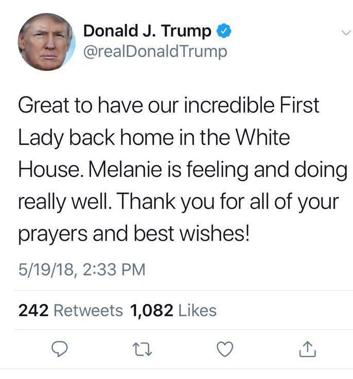 اشتباه ترامپ در نوشتن نام همسرش (عکس)