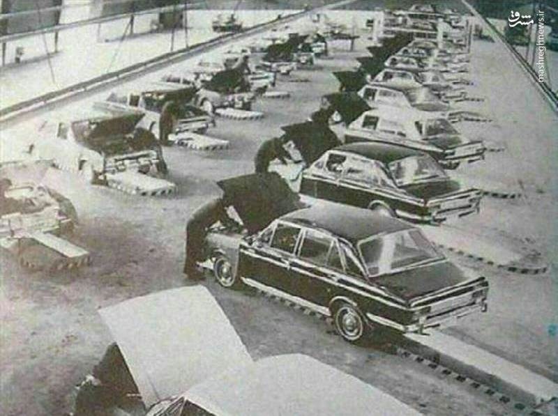 ‍ خط تولید پیکان در دهه 40 (عکس)